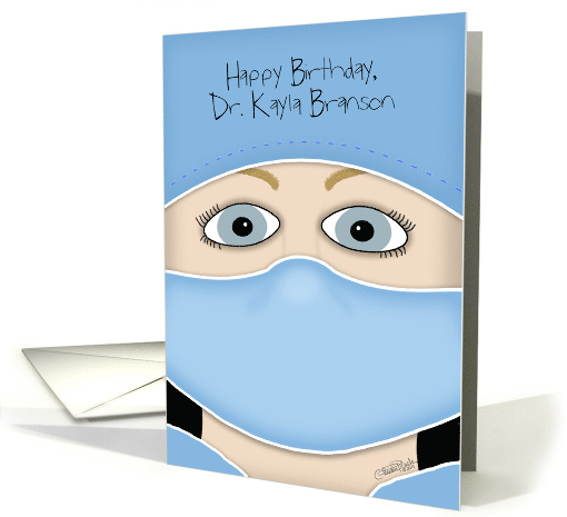 Personalized Birthday Female Doctor Blue Eyed Blond in... (1481924)
