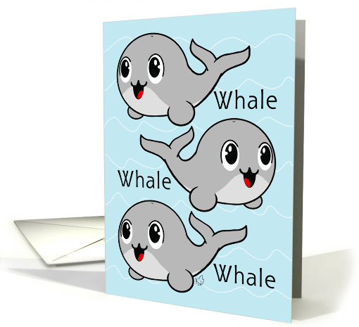 Get Well Feel Better Three Whales in the Water card (1545950)