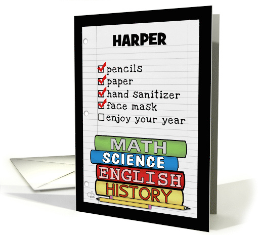 Customizable Name Harper Back to School during COVID 19... (1632746)