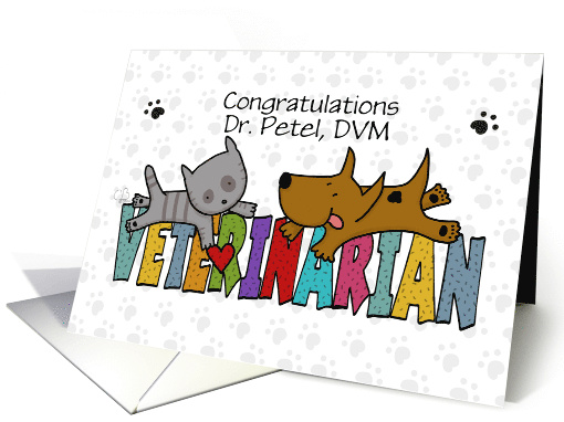 Congratulations Dr. Petel Becoming Veterinarian Cat and... (1824924)