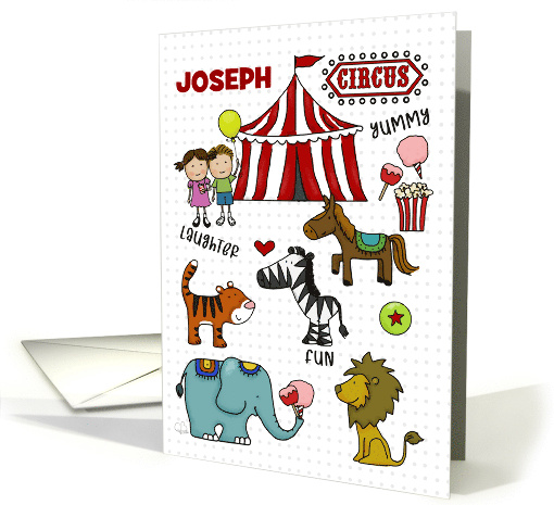 Happy Birthday for Joseph Circus Elements card (1825578)