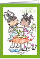 Tea Party-invitation card
