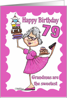 Granny Sweets- 79th Birthday card
