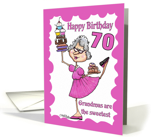 Granny Sweets- 70th Birthday card (342945)