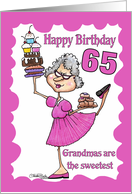 Happy 65th Birthday Granny Sweets card