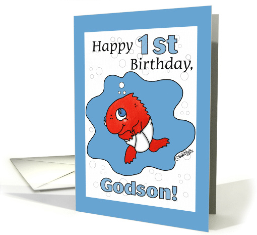 Small Fry 1st Birthday for Godson card (349563)