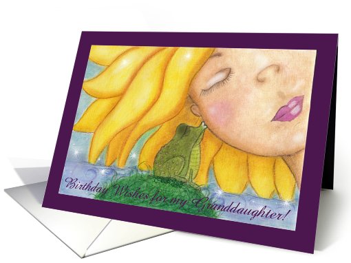 Birthday for Granddaughter-Sunshine Kisses card (556153)