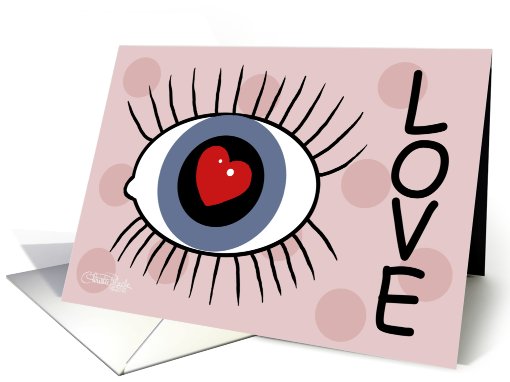 Anniversary -Eye Love (blue eyes) card (561288)