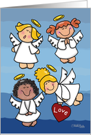 Happy Birthday -Love Angels card