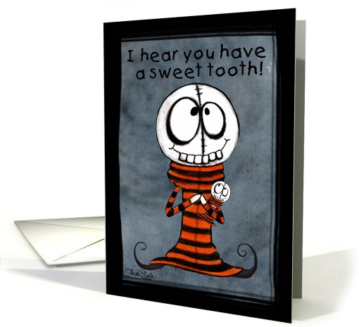 Primitive Skull Boy- Happy Halloween, Sweet Tooth card (673118)