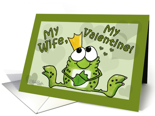 Happy Valentine's Day to my Wife Frog Prince card (757864)