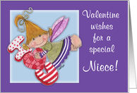 Happy Valentine’s Day for Niece I Heart U Fairy card