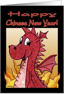 Chinese New Year Humor- Dragon and Fire card