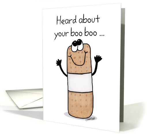 Get Well Feel Better Soon Bandage Character Hug it All Better card