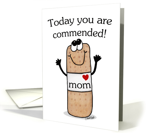 Happy Nurses Day to Mom- Bandage Character card (948982)