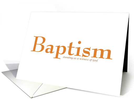 Witness of God Baptism card (44935)
