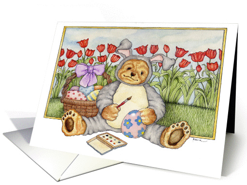 Easter Bear card (45796)