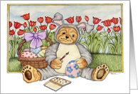 Easter Bear card