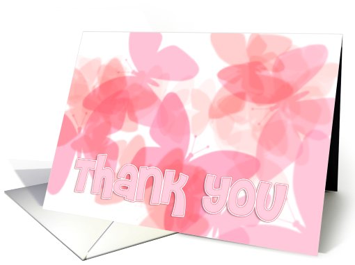 Butterfly Thank You card (668840)
