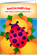 Bug Humor Get Well Soon For Kids card