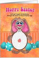 Bunny Easter Egg Hunt Maze for Kids card