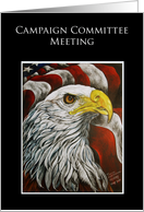 Campaign Committee Meeting Political Events Invitation card