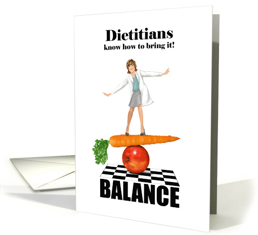 Balancing Dietician Registered Dietician Day card (1513052)