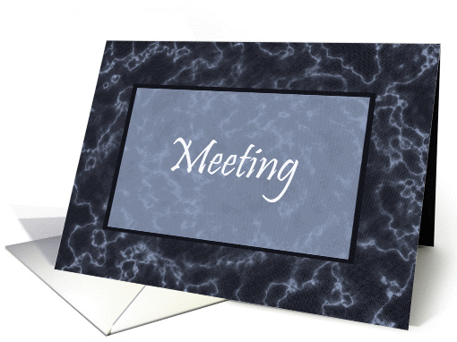 Business meeting Announcement Invitation Marble card (172425)
