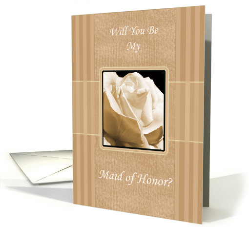 Elegant Rose Maid of Honor Invitation card (252329)
