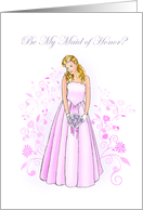 Elegant Be Maid of Honor Invitations card