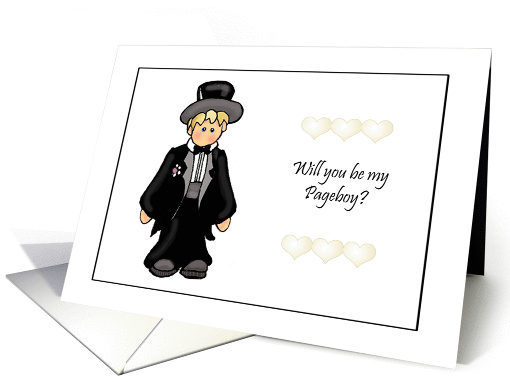 Little Pageboy Invitation card (279487)