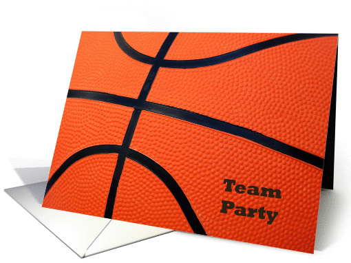 Basketball Themed Team Party Invitations Cards Sports Related card