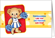 Cheer Bear Cheerleader Appreciation Cards