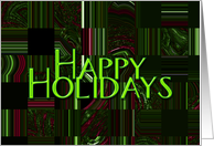 Happy Holidays - Verse Inside card