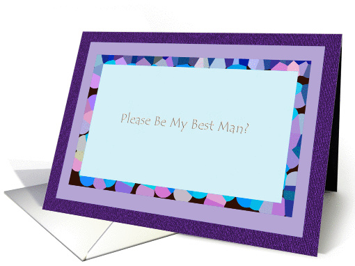 Please Be My Best Man? - Blank Inside card (137601)