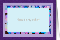 Please Be My Usher? - Blank Inside card