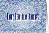 Happy Leap Year Birthday - Verse Inside card