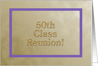 50th Class Reunion Invitation - Text Inside card