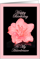 Happy Birthday To My Hairdresser - Verse Inside card