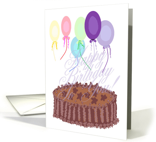 Chocolate Cake Birthday! - Verse Inside card (226633)