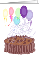 Chocolate Cake Birthday! - Verse Inside card