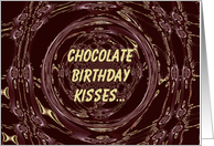 Chocolate Birthday Kisses! - Verse Inside card