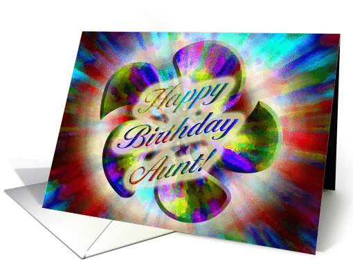 Happy Birthday Aunt! - Verse Inside card (294397)