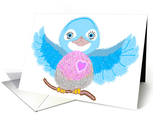 Bluebird Mother's Day card (55329)