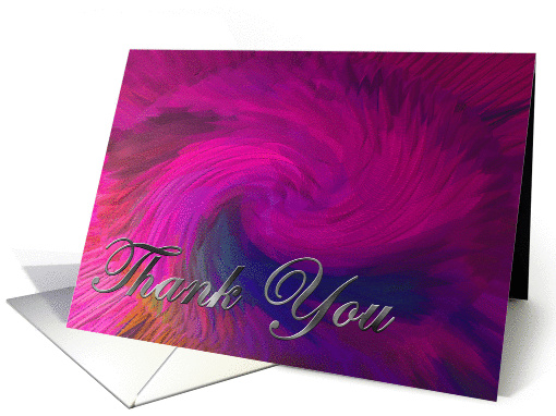 Colorful Abstract - Thank You card (57216)