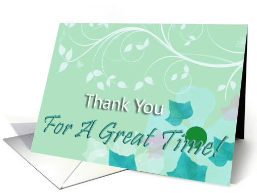 Thank You For A Great Time! card (865476)