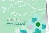 Thank You Voice Coach! card