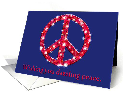 Fancy Peace Sign for Christmas card (537288)