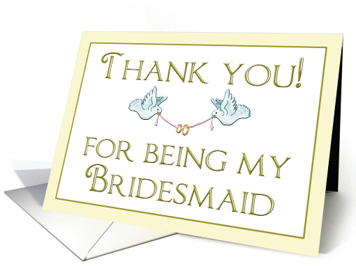Thank you for being my bridesmaid card (83370)