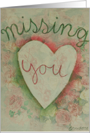 missing you card